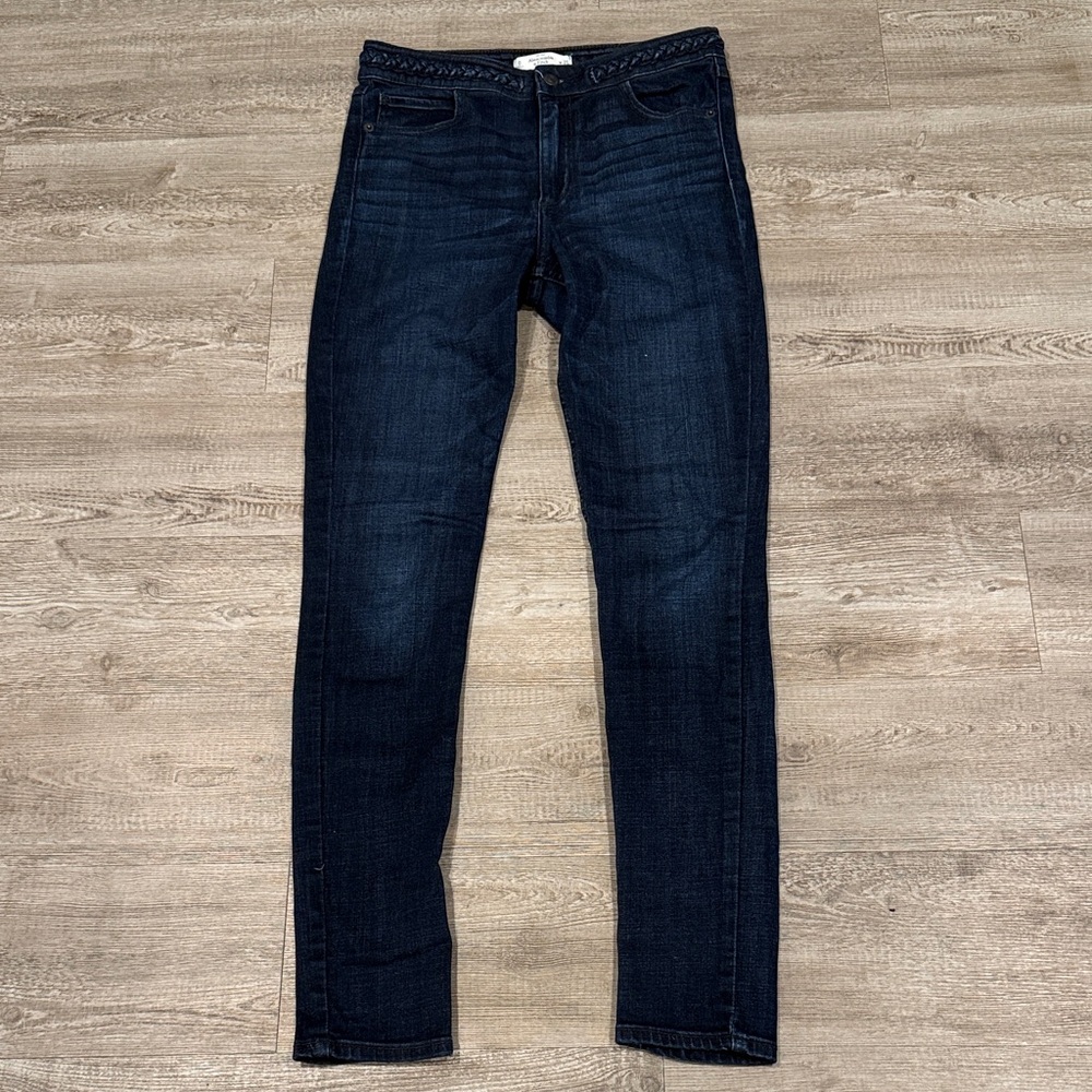 Abercrombie & Fitch Dark Blue High Rise Skinny Jeans
